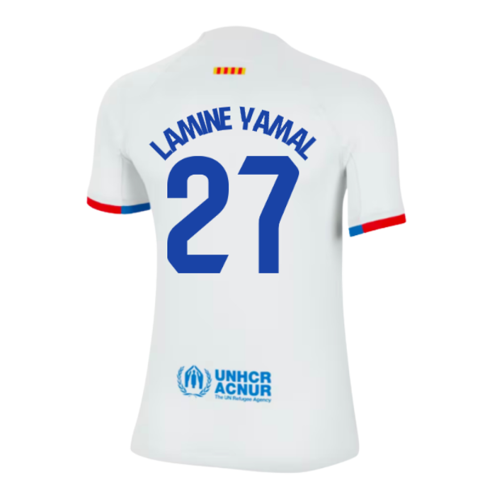 2023-2024 Barcelona Away Shirt (Ladies) (Lamine Yamal 27)