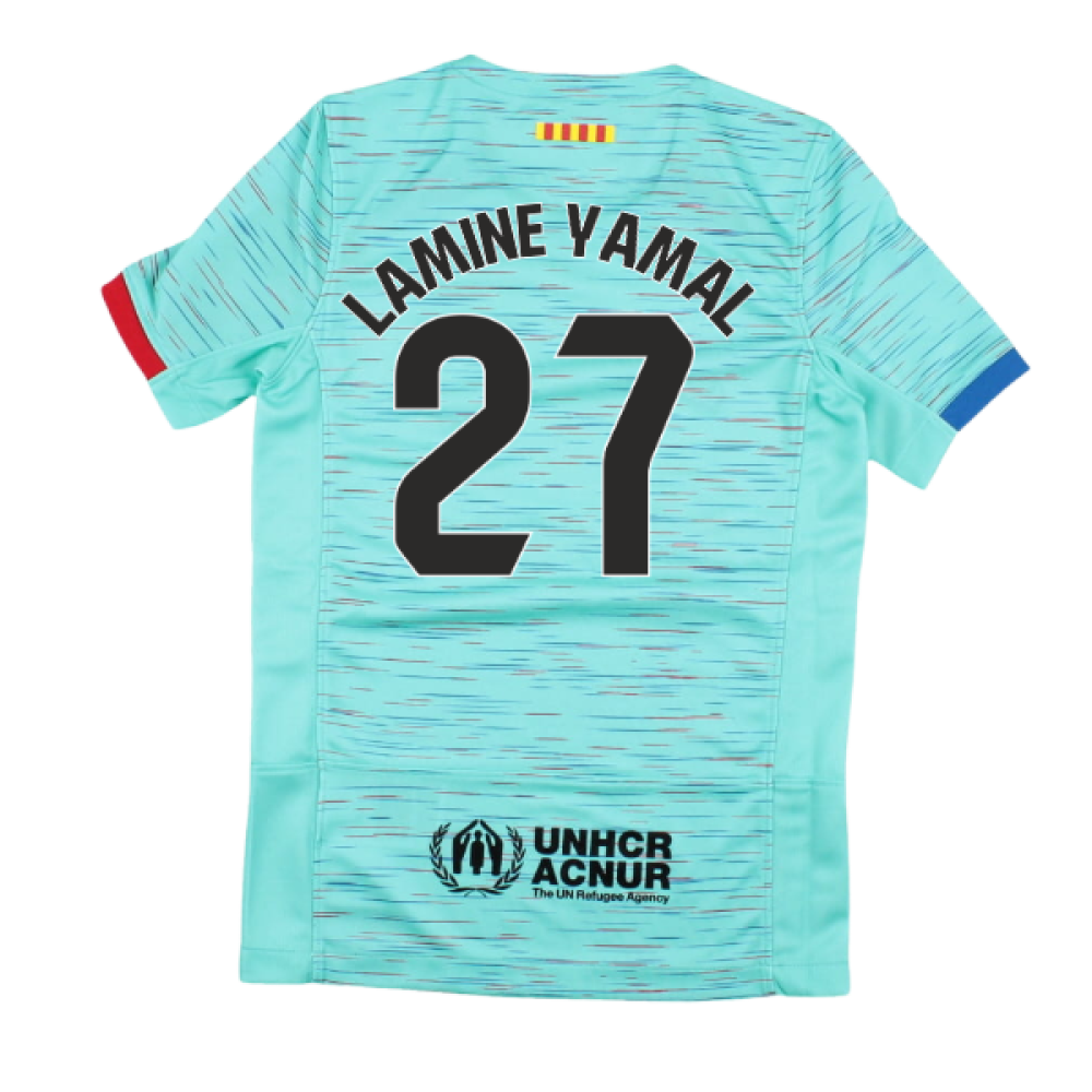 2023-2024 Barcelona Third Shirt (Kids) (Lamine Yamal 27)