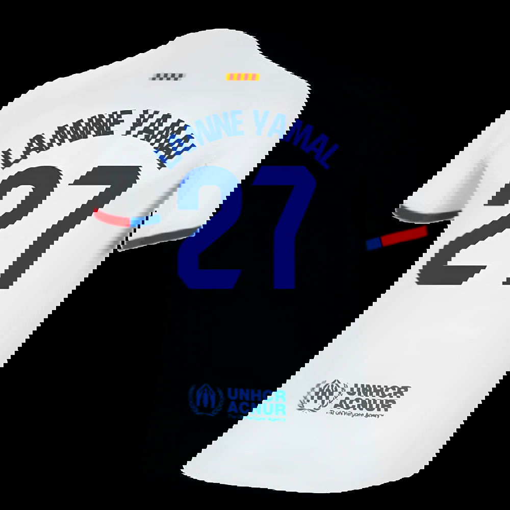 2023-2024 Barcelona Away Shirt (Kids) (Lamine Yamal 27)
