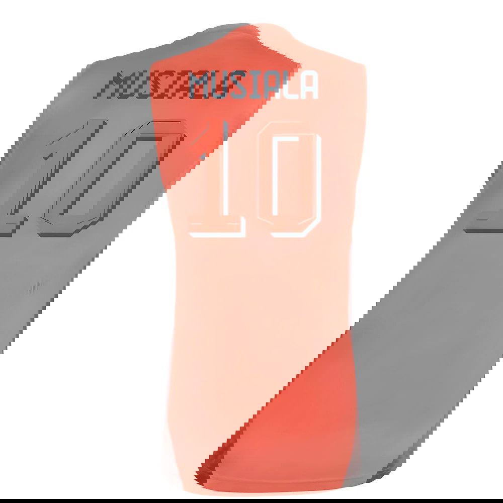 2025-2026 Bayern Munich Sleeveless Jersey (Easy Coral) (Musiala 10)