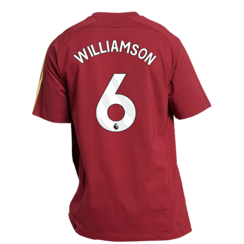 2025-2026 Arsenal UBP Tee (Noble Maroon) (Williamson 6)