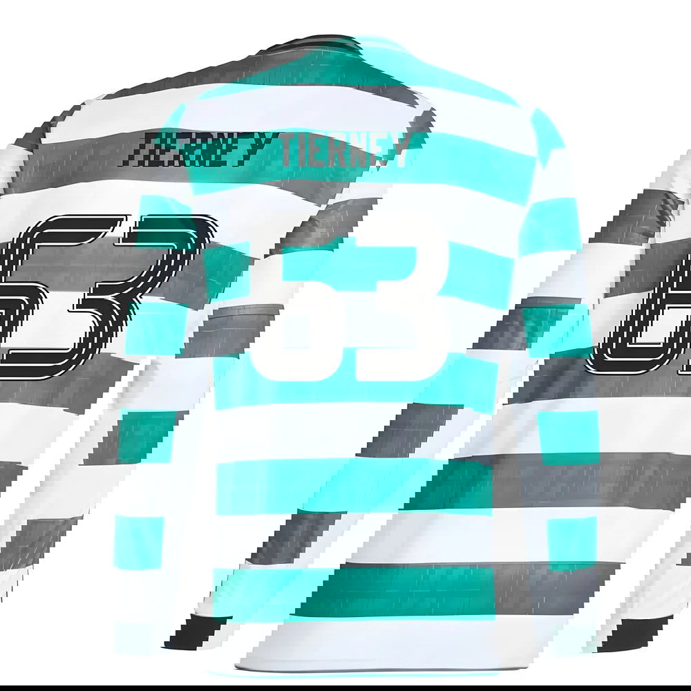 2025-2026 Celtic Long Sleeve Home Shirt (Tierney 63)