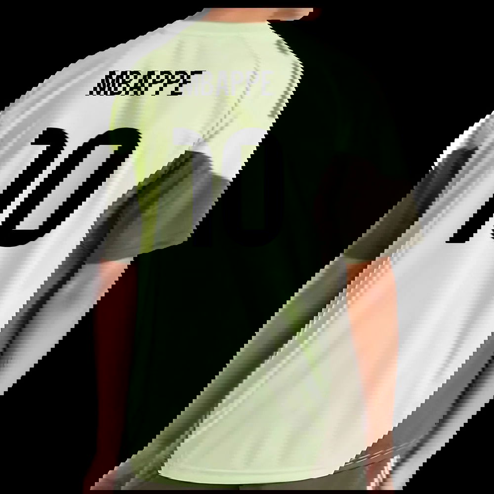2025-2026 Real Madrid Training Jersey (Almost Lime) - Kids (Mbappe 10)