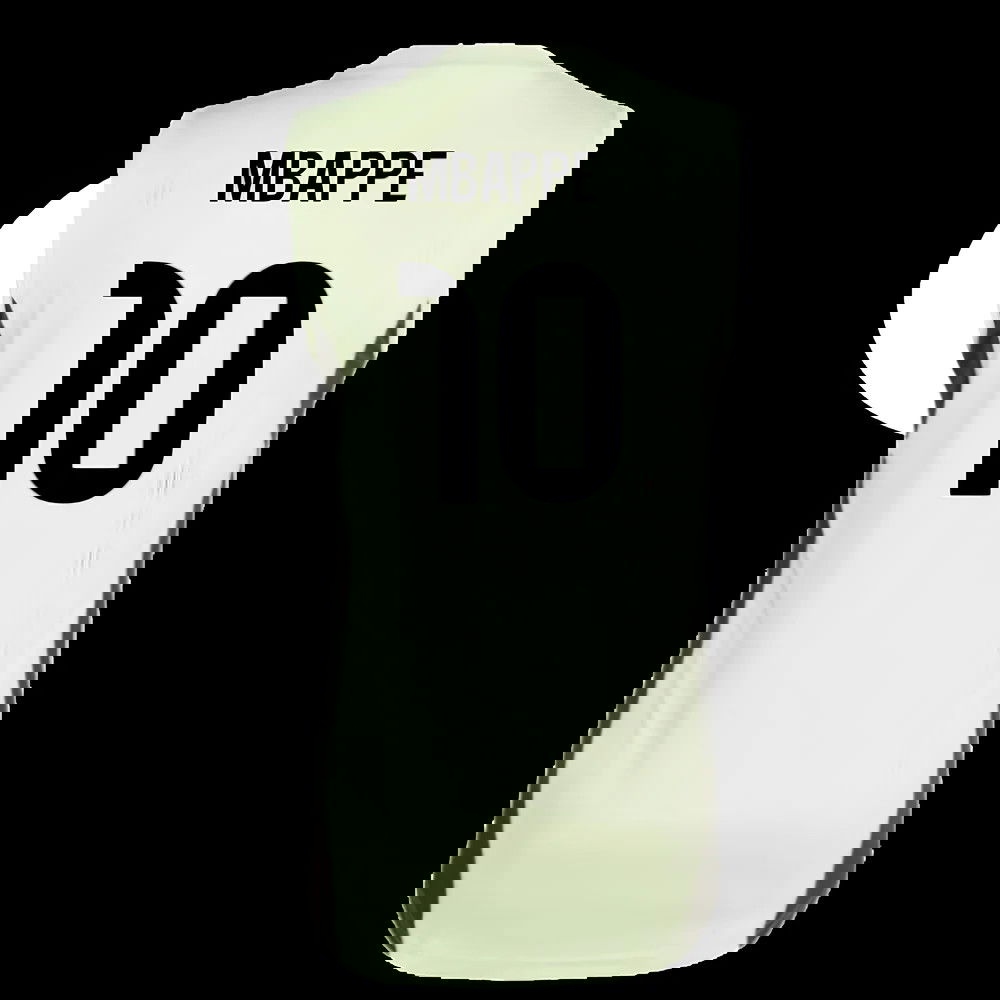 2025-2026 Real Madrid Sleeveless Training Jersey (Almost Lime) (Mbappe 10)