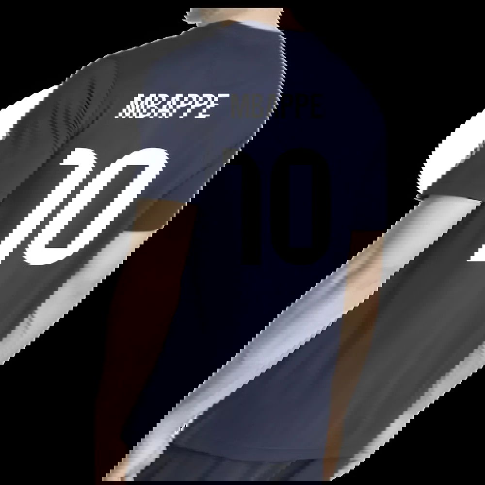 2025-2026 Real Madrid US Tee (Navy) (Mbappe 10)
