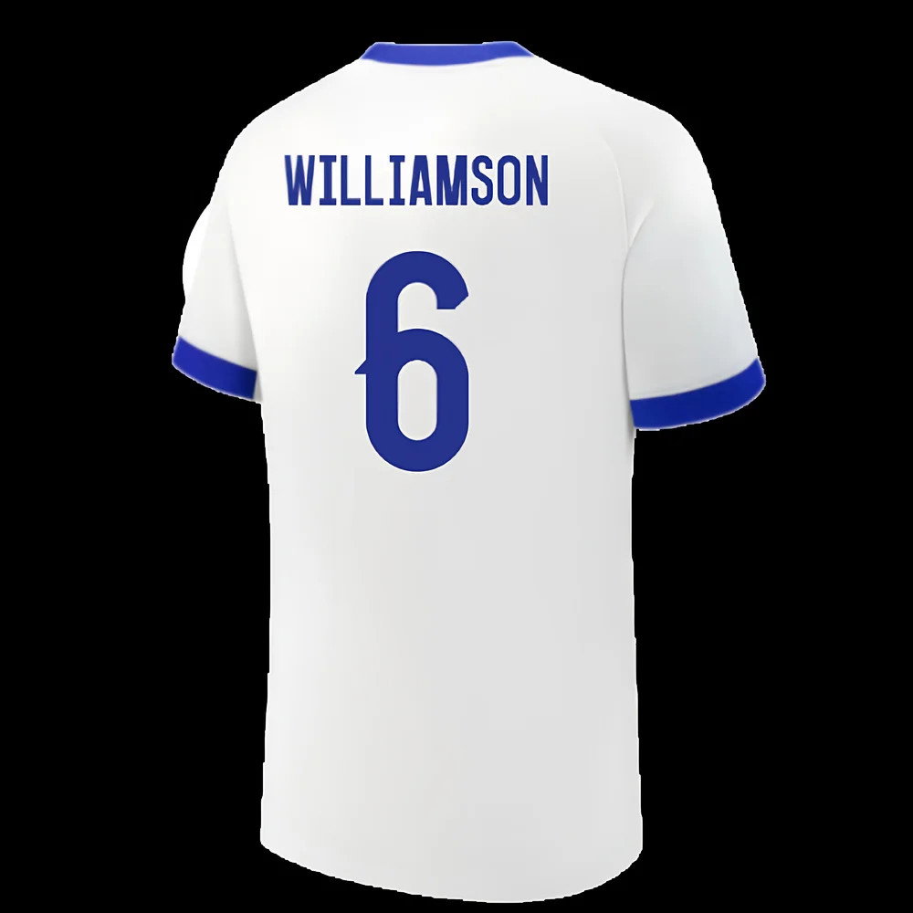 2025 England Womens Team Home Shirt (Kids) (WILLIAMSON 6)