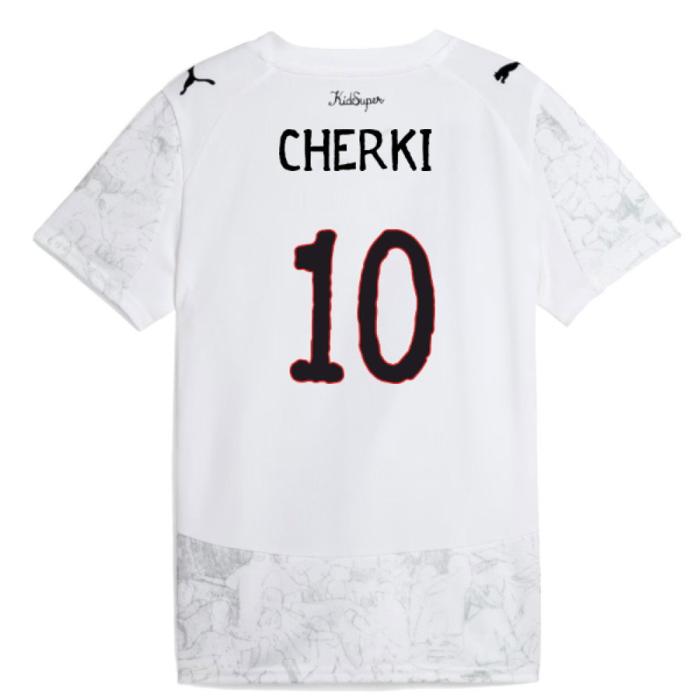 2025-2026 KIDSUPER x Manchester City CWC Away Shirt (White) - Kids (Cherki 10)