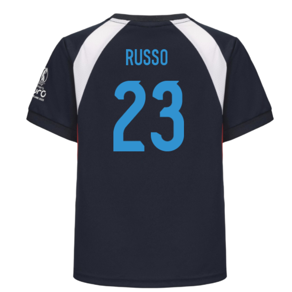 2025 England WEC Poly T-Shirt (Navy) - Kids (RUSSO 23)