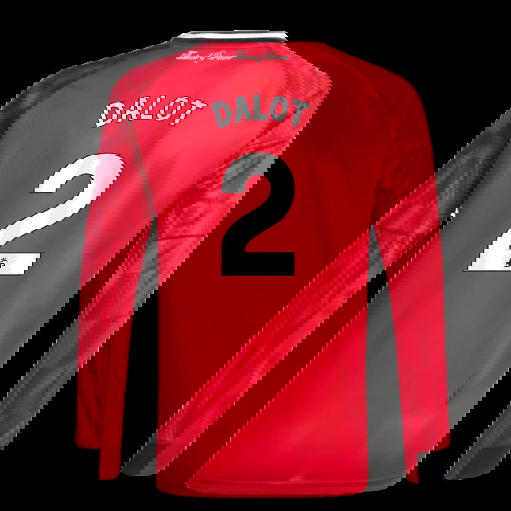 2025-2026 Man Utd Long Sleeve Home Shirt (Kids) (Dalot 2)