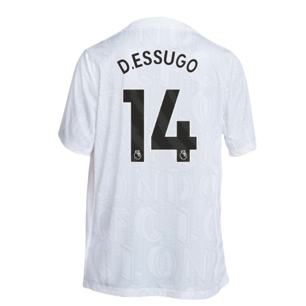 2025-2026 Chelsea Academy Pro Pre-Match Football Top (White) (D.Essugo 14)