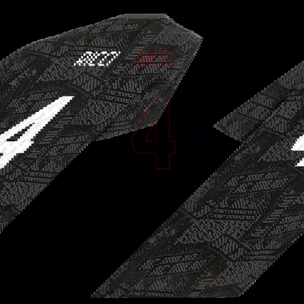 2025-2026 AC Milan ftblCulture Tee AOP (Black) (Ricci 4)