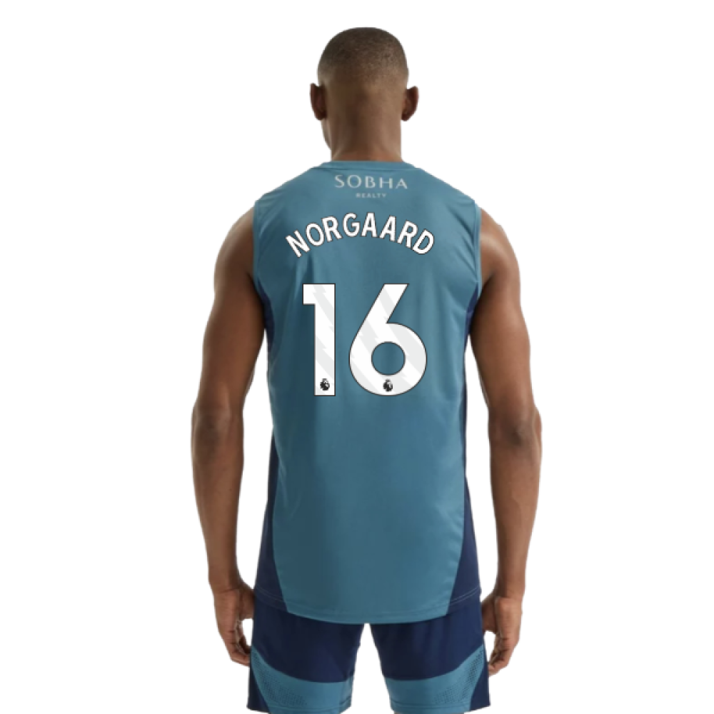 2025-2026 Arsenal Sleeveless Jersey (Blanch Blue) (Norgaard 16)