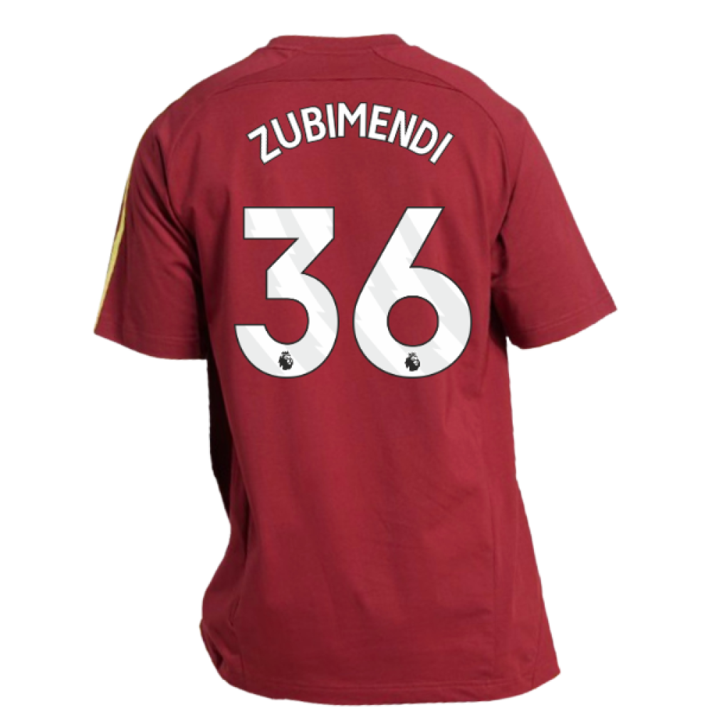 2025-2026 Arsenal UBP Tee (Noble Maroon) (Zubimendi 36)