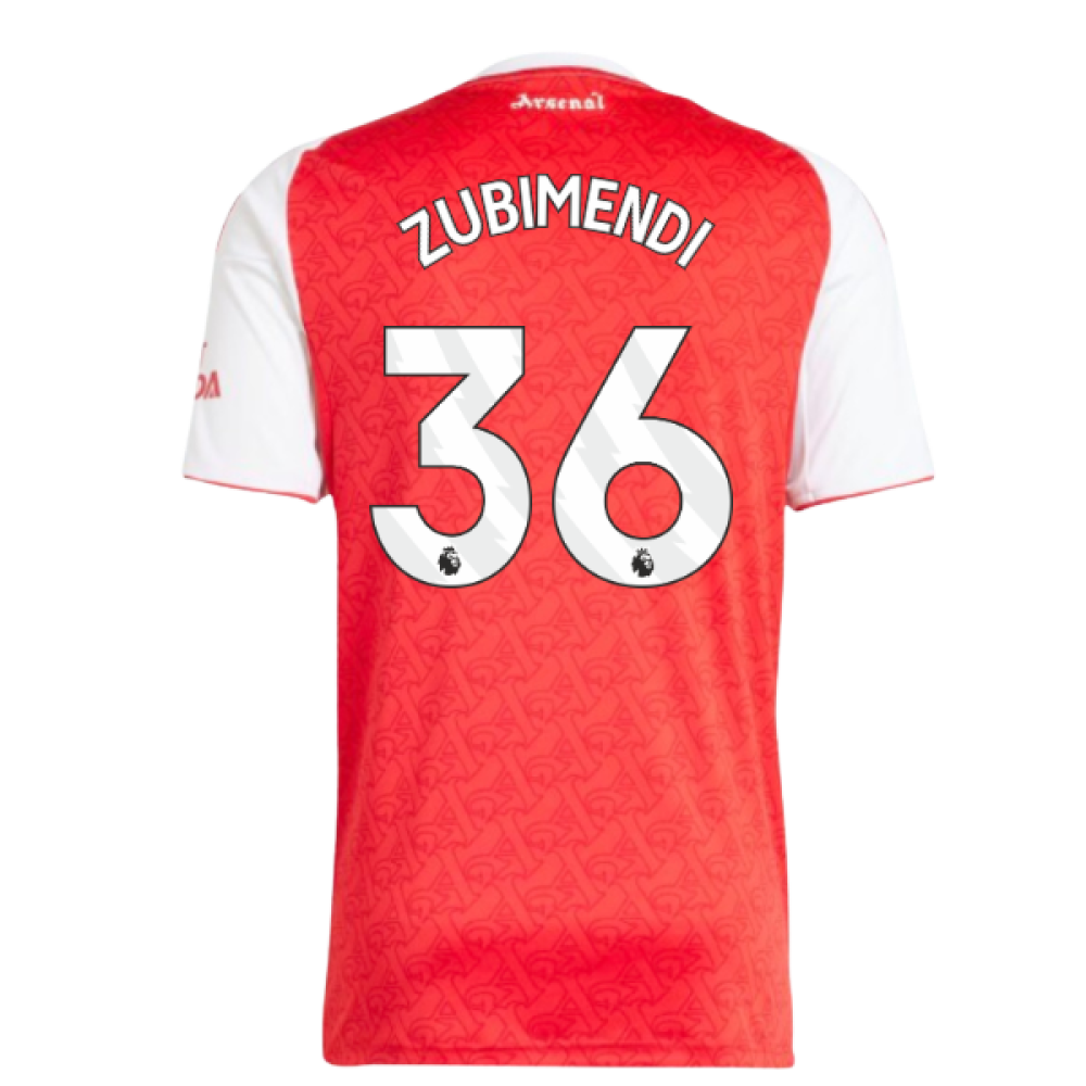 2025-2026 Arsenal Home Shirt (Zubimendi 36)