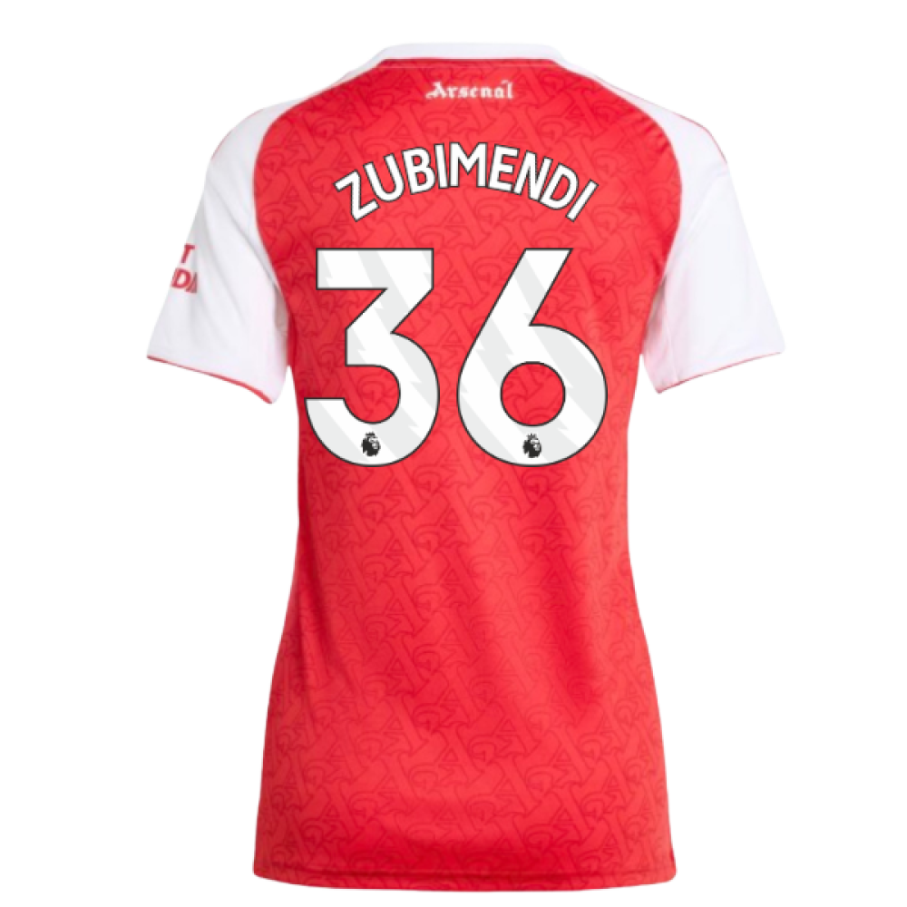 2025-2026 Arsenal Home Shirt (Womens) (Zubimendi 36)