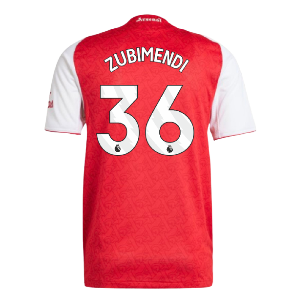 2025-2026 Arsenal Authentic Home Shirt (Zubimendi 36)