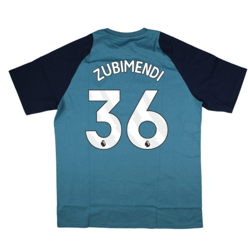 2025-2026 Arsenal Training Tee (Blanch Blue) (Zubimendi 36)