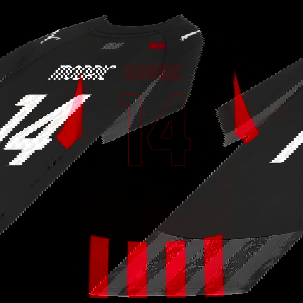 2025-2026 AC Milan Home Shirt (Kids) (Modric 14)