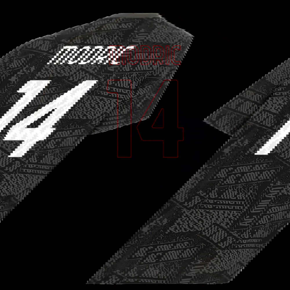 2025-2026 AC Milan ftblCulture Tee AOP (Black) (Modric 14)