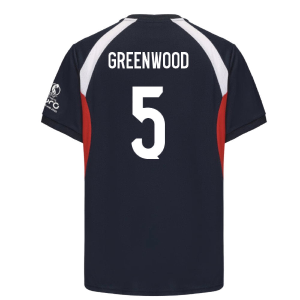 2025 England WEC Poly T-shirt (Navy) - Mens (GREENWOOD 5)