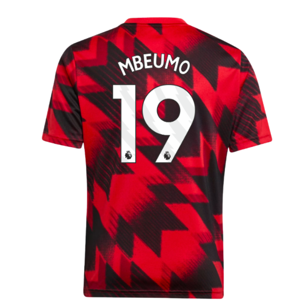 2025-2026 Man Utd Pre-Match Shirt (Red) - Kids (Mbeumo 19)