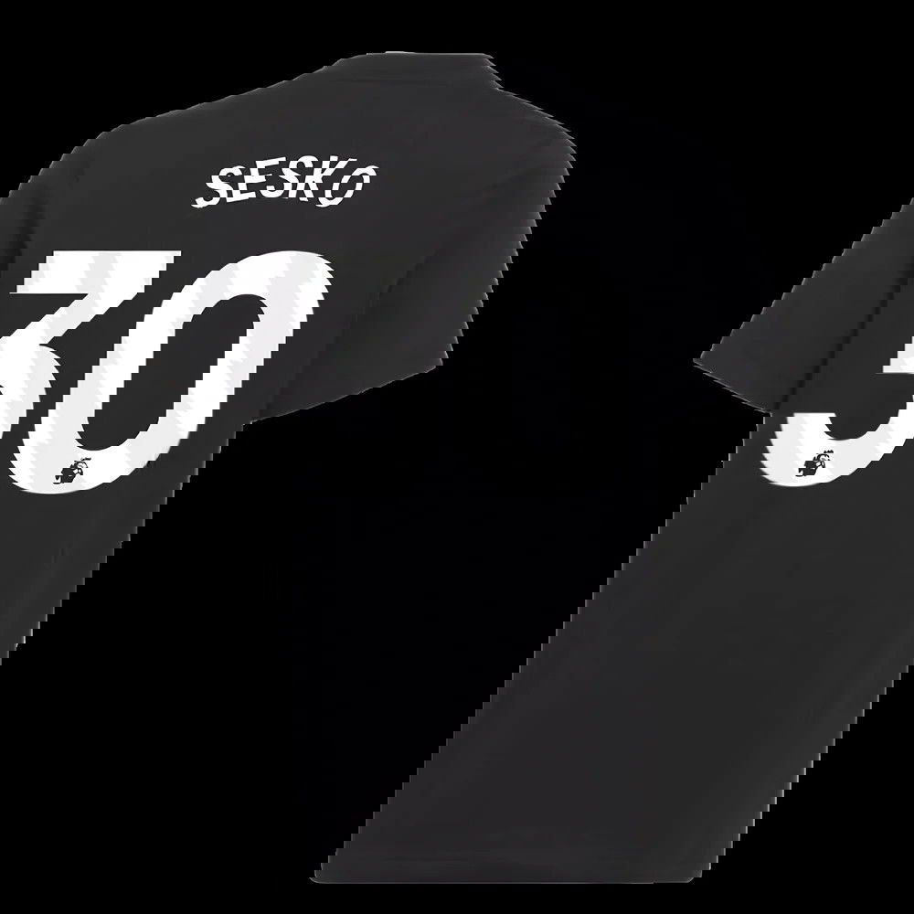 2025-2026 Man Utd EU Training Tee (Black) (Sesko 30)