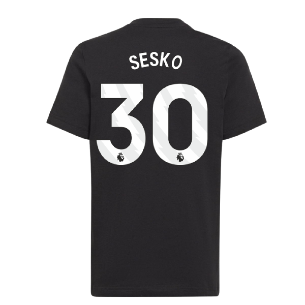 2025-2026 Man Utd EU Training Tee (Black) (Sesko 30)