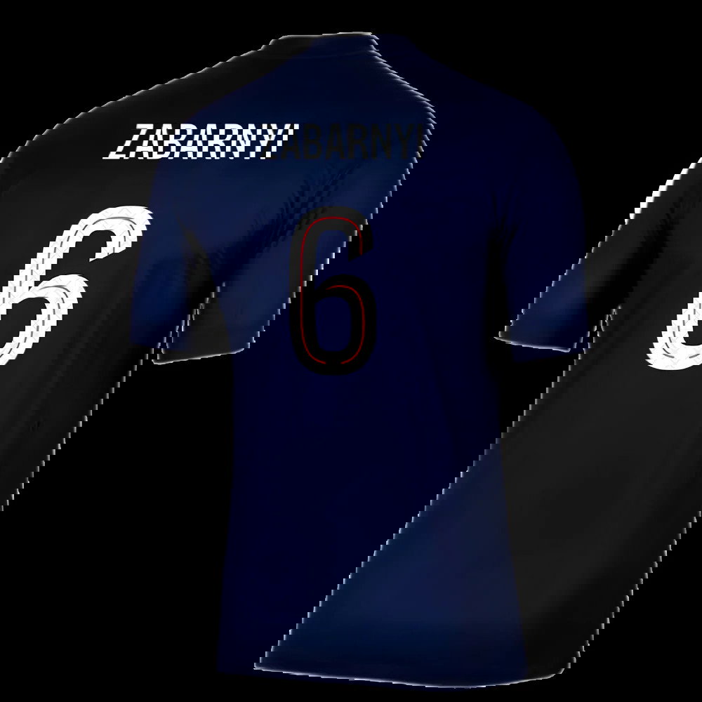 2025-2026 PSG Paris Saint Germain Home Shirt (Zabarnyi 6)