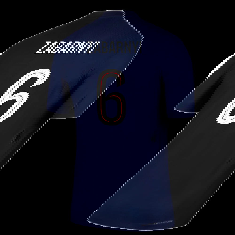 2025-2026 PSG Home Dri-Fit ADV Authentic Shirt (Zabarnyi 6)