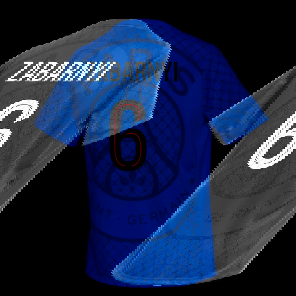 2025-2026 PSG Academy Pro Home Pre Match Shirt (Royal) (Zabarnyi 6)