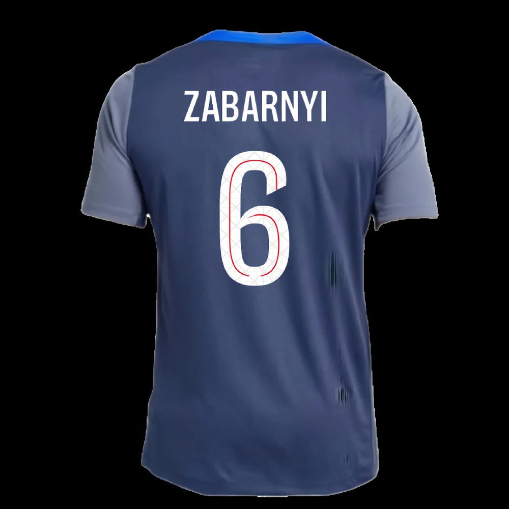 2025-2026 PSG Strike Dri-Fit Training Shirt (Navy) (Zabarnyi 6)