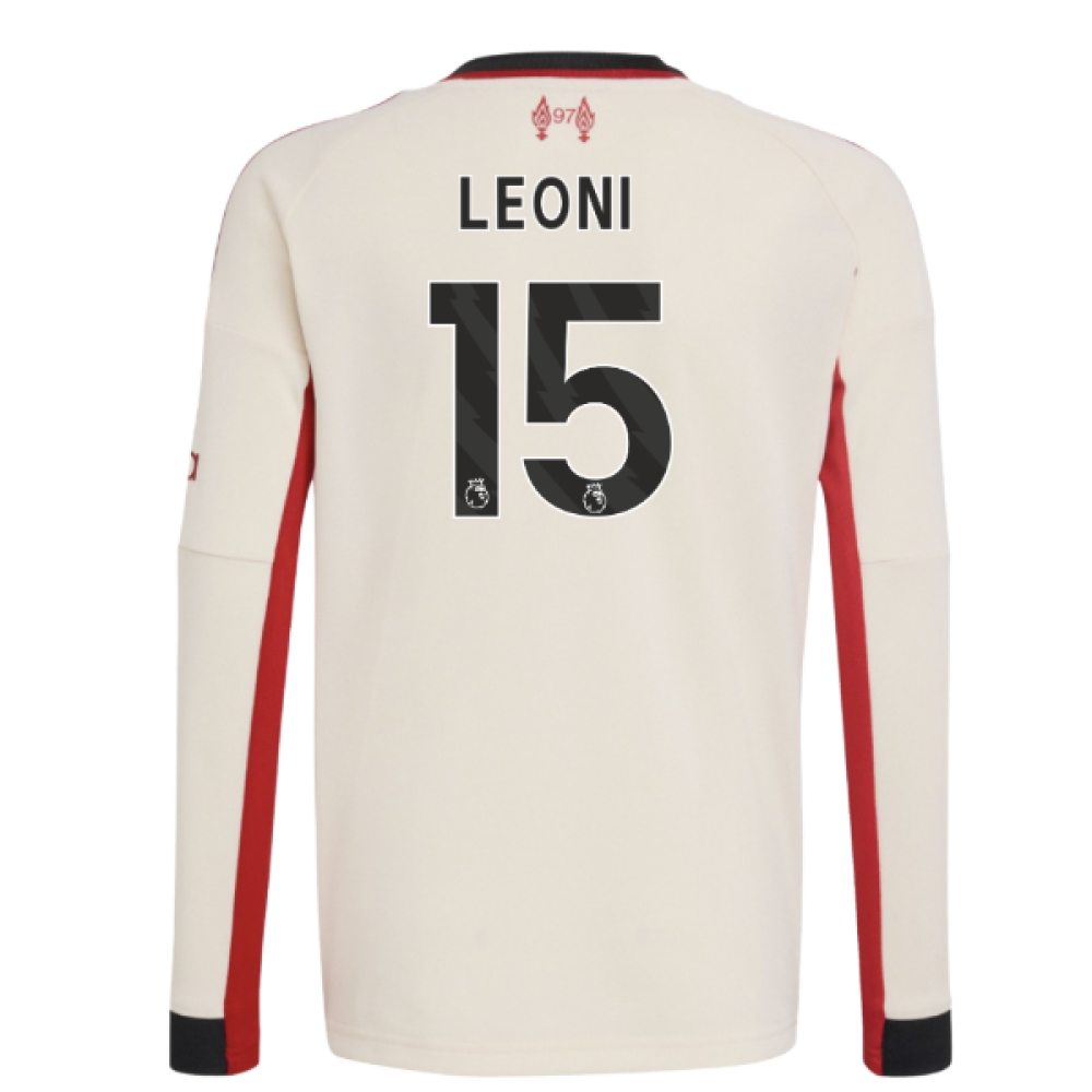 2025-2026 Liverpool Away Long Sleeve Shirt (Kids) (Leoni 15)