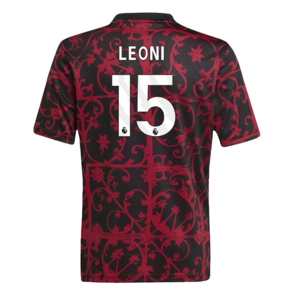 2025-2026 Liverpool Pre-Match Shirt (Black) - Kids (Leoni 15)