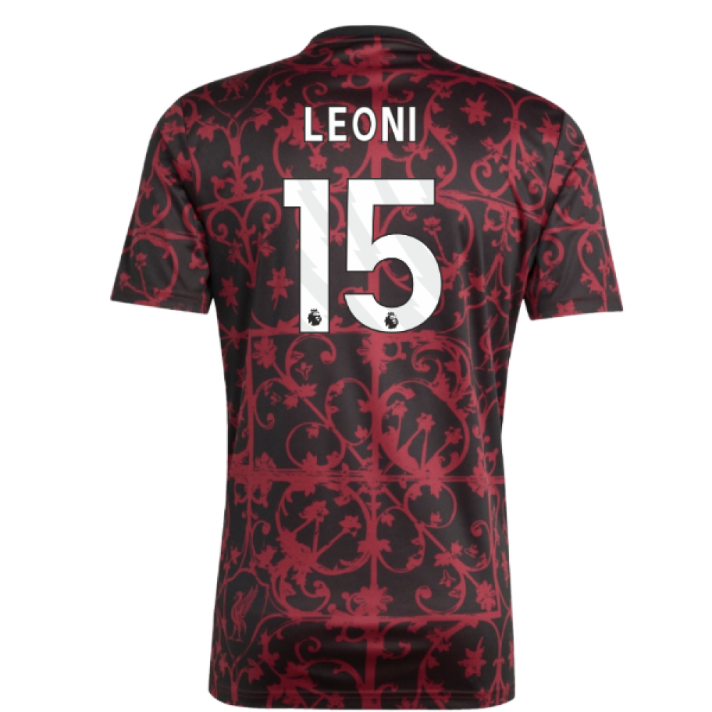 2025-2026 Liverpool Pre-Match Shirt (Black) (Leoni 15)