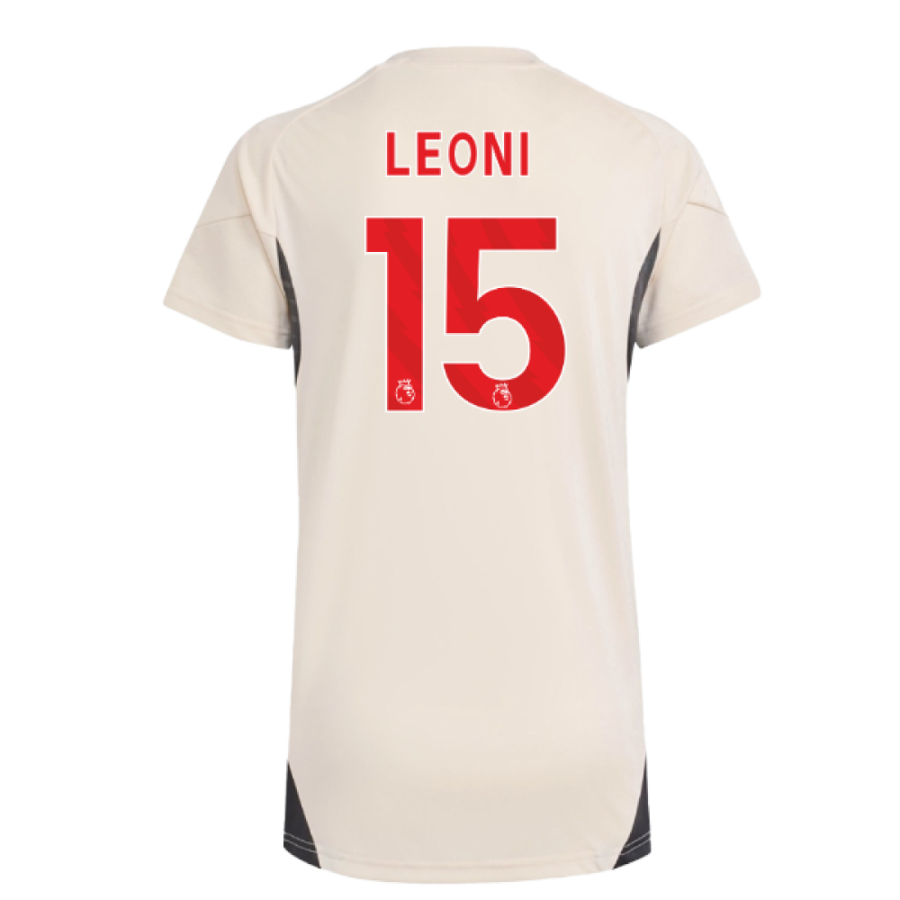 2025-2026 Liverpool Training Jersey (White) - Womens (Leoni 15)