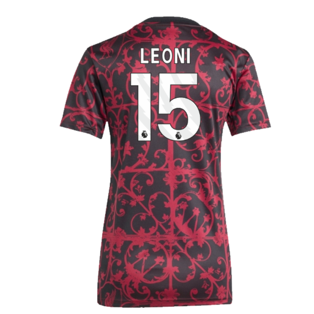 2025-2026 Liverpool Pre-Match Shirt (Black) - Womens (Leoni 15)