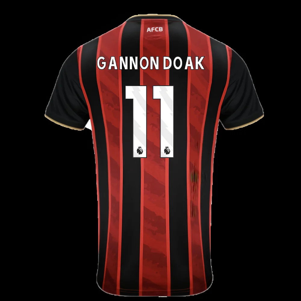 2025-2026 Bournemouth Home Shirt - Kids (Gannon Doak 11)