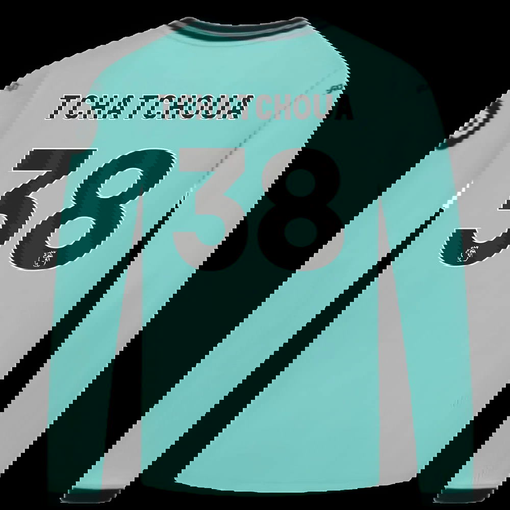 2025-2026 Wolves Long Sleeve Away Shirt (Kids) (Tchatchoua 38)