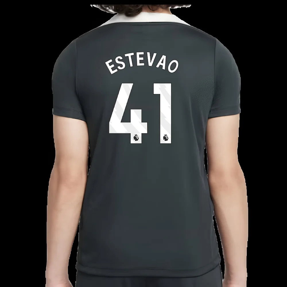 2025-2026 Chelsea Strike Training Shirt (Green) - Kids (Estevao 41)