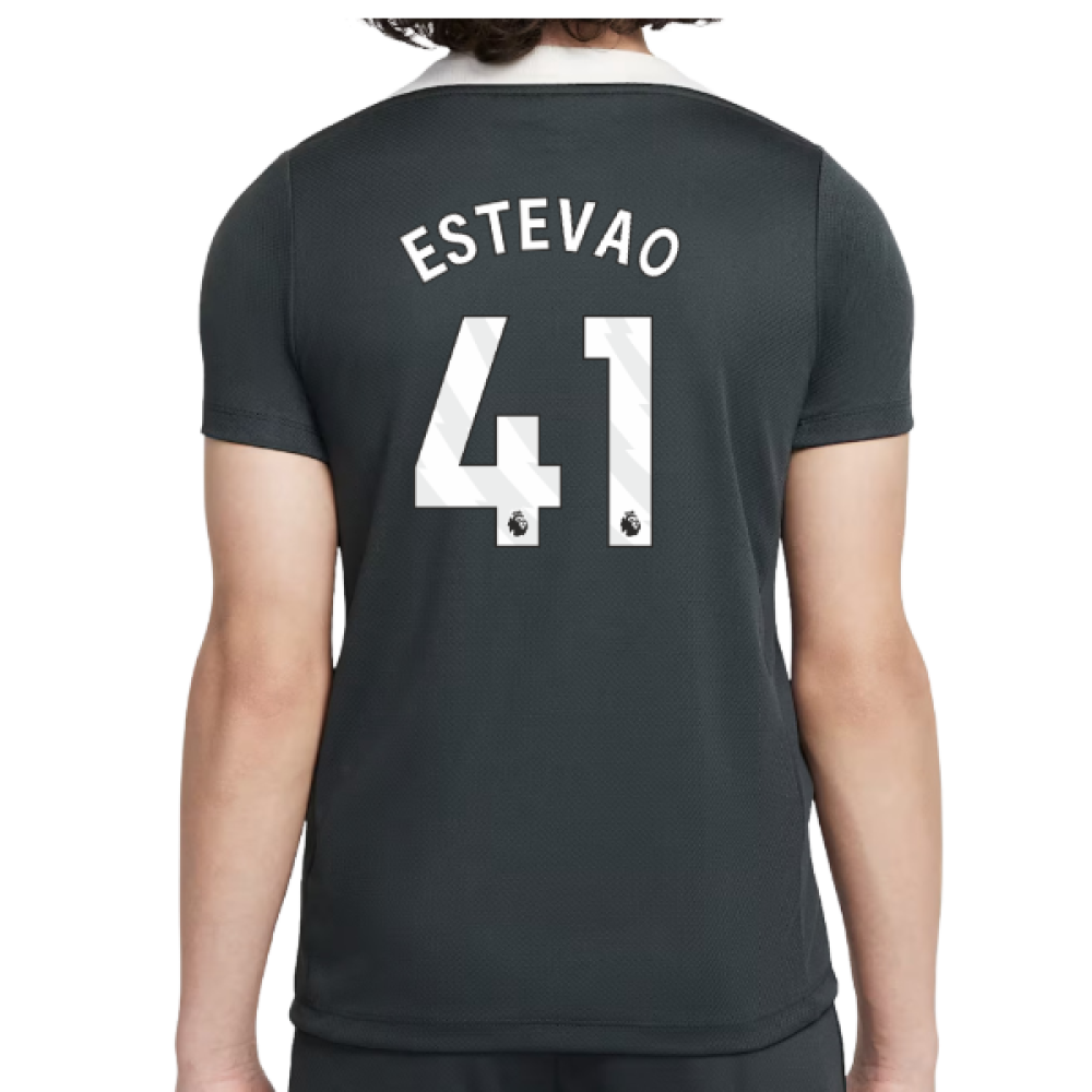 2025-2026 Chelsea Strike Training Shirt (Green) - Kids (Estevao 41)