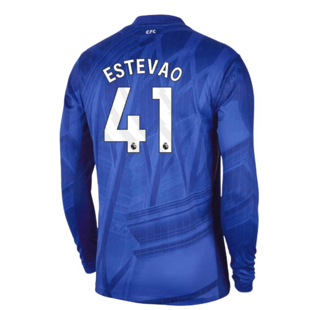 2025-2026 Chelsea Home Long Sleeve Shirt (Estevao 41)