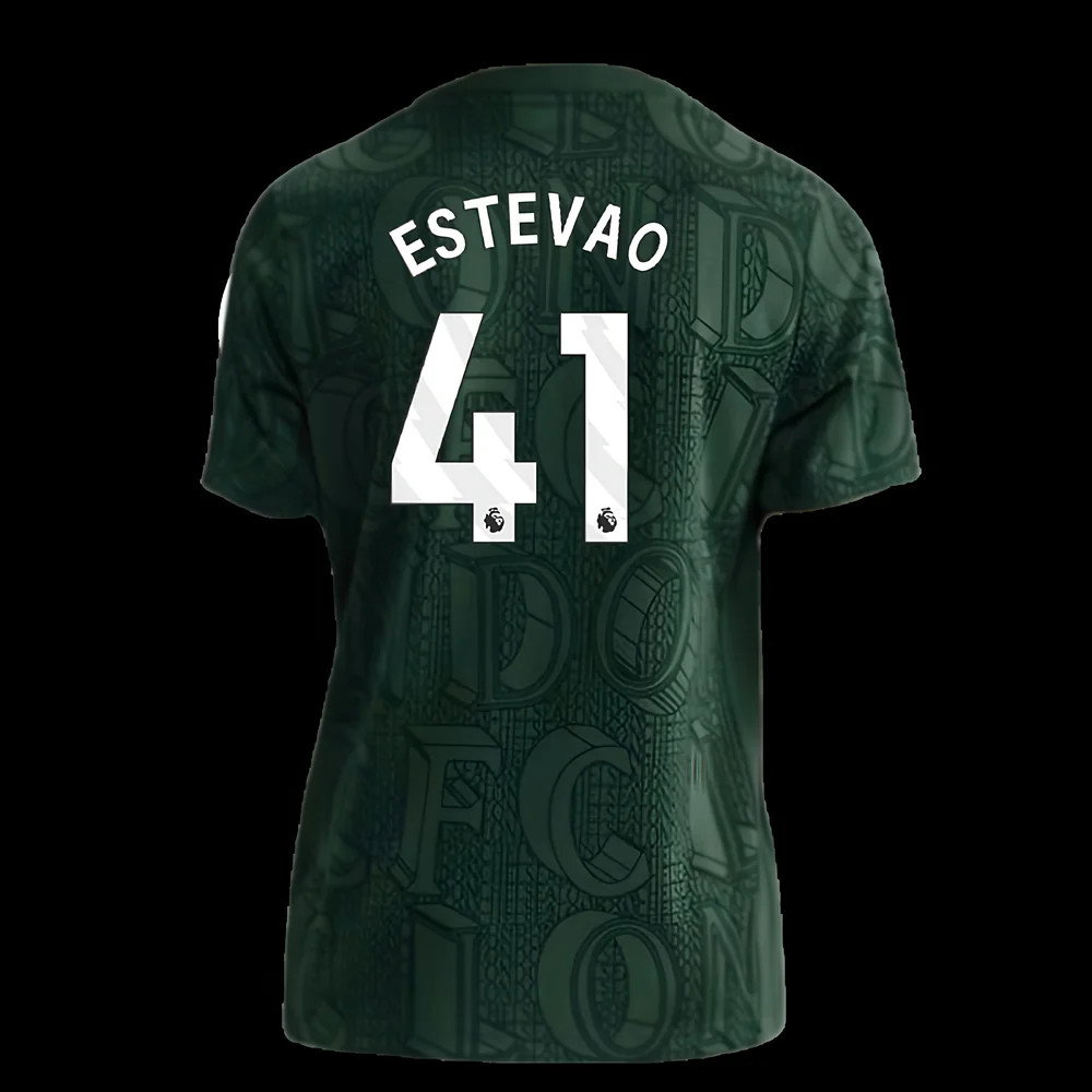 2025-2026 Chelsea Pre Match Shirt (Green) - Kids (Estevao 41)