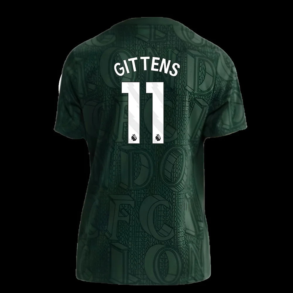 2025-2026 Chelsea Pre Match Shirt (Green) - Kids (Gittens 11)