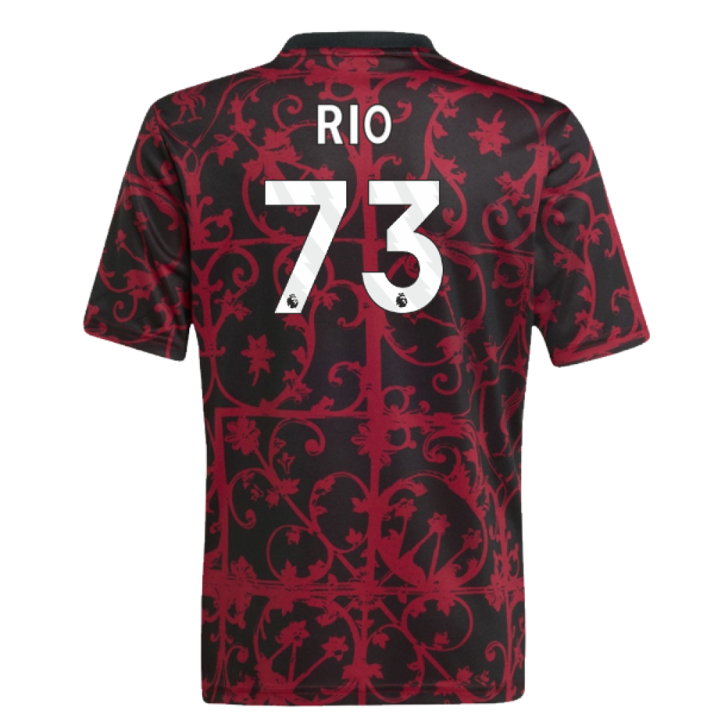 2025-2026 Liverpool Pre-Match Shirt (Black) - Kids (Rio 73)