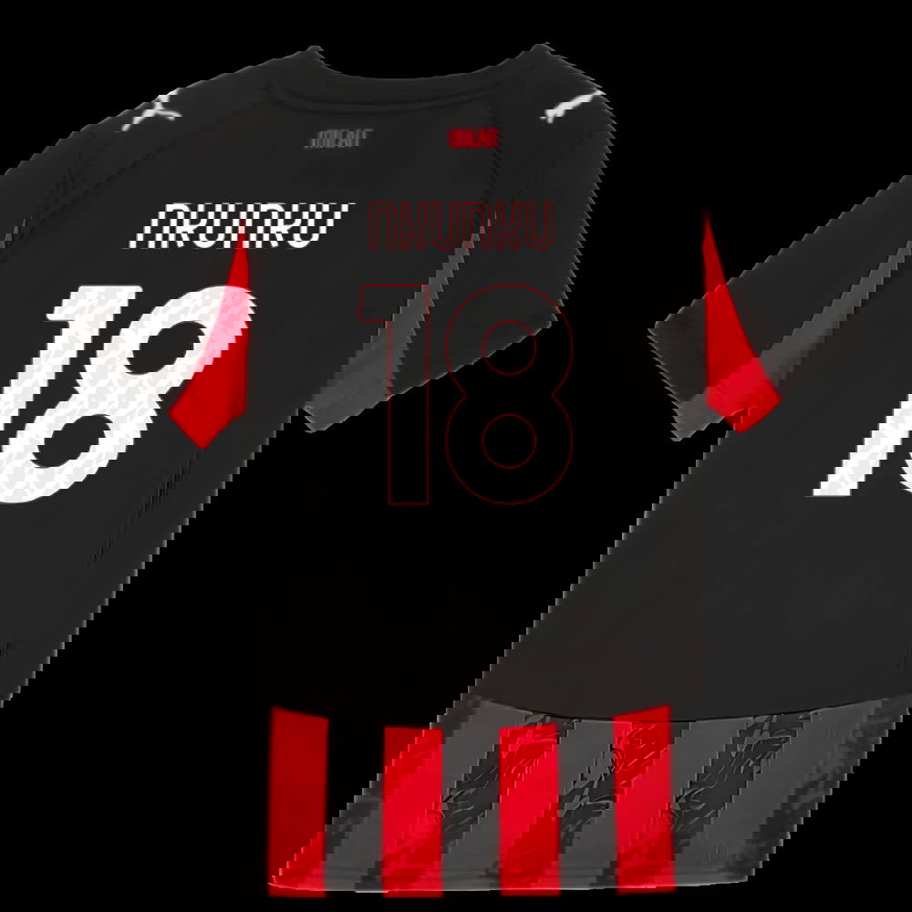2025-2026 AC Milan Home Shirt (Kids) (Nkunku 18)