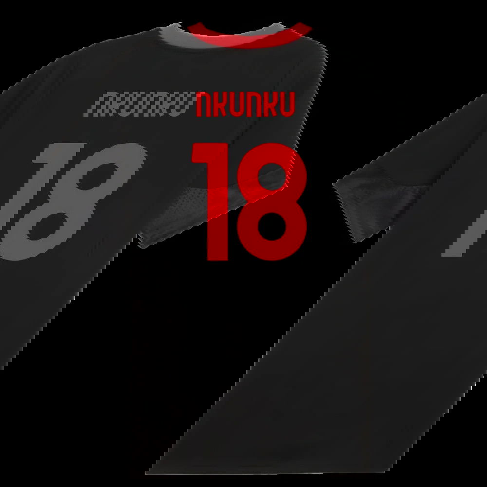 2025-2026 AC Milan Training Jersey (Black) (Nkunku 18)