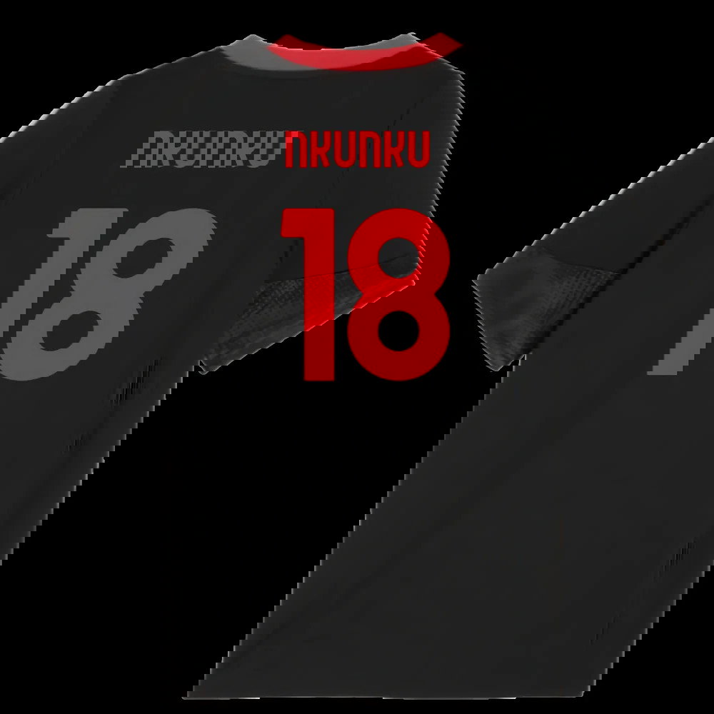2025-2026 AC Milan Training Jersey (Black) - Kids (Nkunku 18)