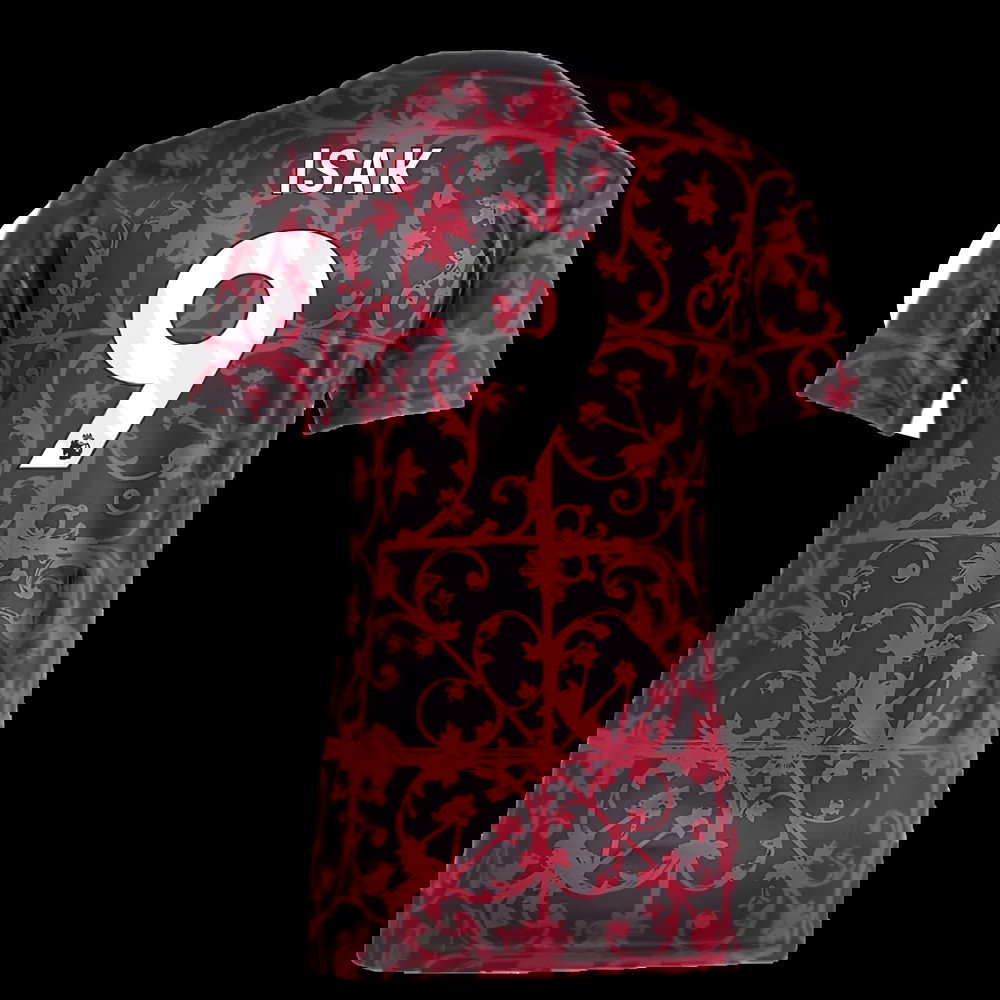 2025-2026 Liverpool Pre-Match Shirt (Black) - Womens (Isak 9)