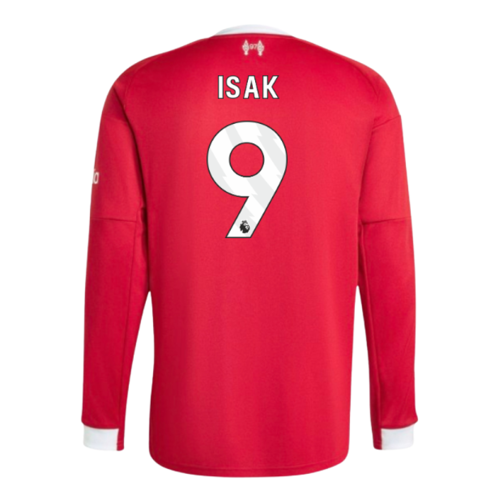 2025-2026 Liverpool Long Sleeve Home Shirt (Isak 9)