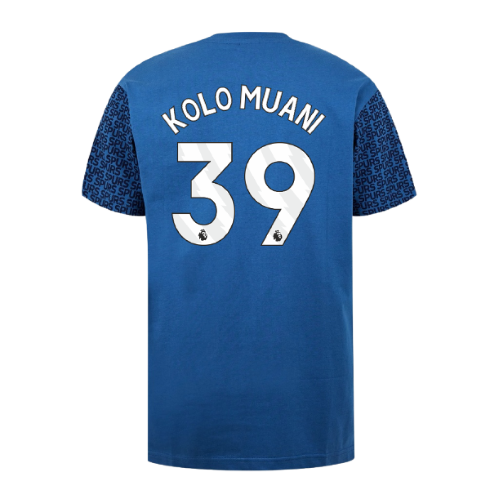 Tottenham Hotspur Graphic T-shirt (Blue) (Kolo Muani 39)